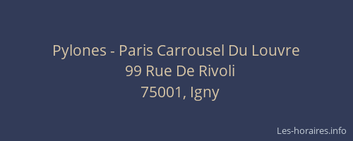 Pylones - Paris Carrousel Du Louvre