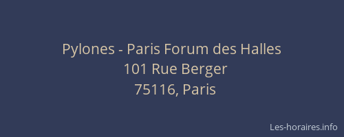 Pylones - Paris Forum des Halles