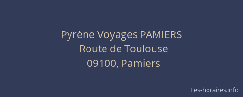 Pyrène Voyages PAMIERS