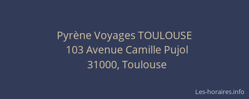 Pyrène Voyages TOULOUSE