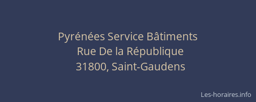 Pyrénées Service Bâtiments