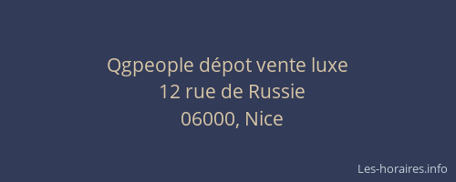 Qgpeople dépot vente luxe