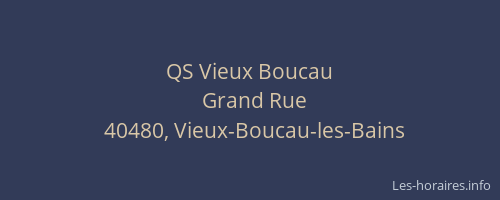 QS Vieux Boucau