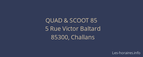QUAD & SCOOT 85
