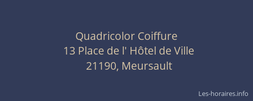 Quadricolor Coiffure