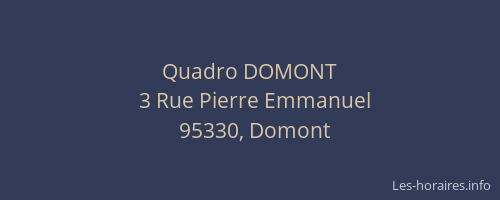 Quadro DOMONT