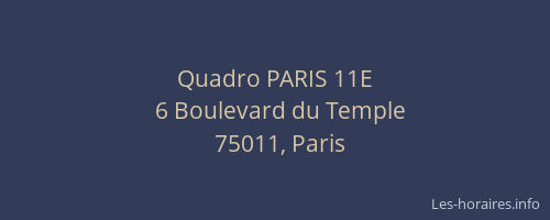 Quadro PARIS 11E
