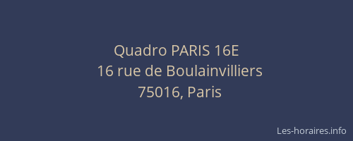 Quadro PARIS 16E