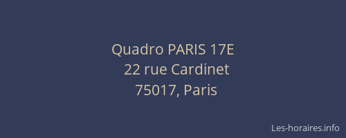 Quadro PARIS 17E