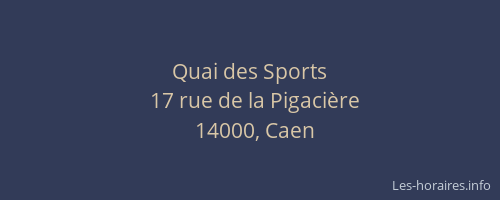 Quai des Sports