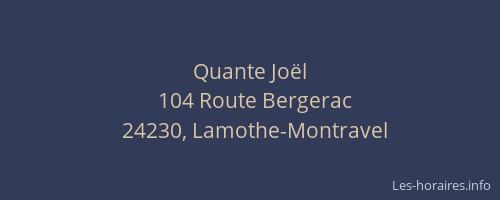 Quante Jo&euml;l