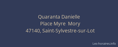Quaranta Danielle