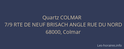 Quartz COLMAR