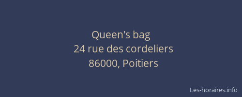 Queen's bag