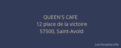 QUEEN'S CAFE