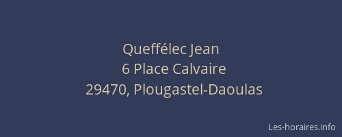 Queff&eacute;lec Jean