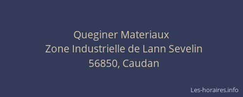 Queginer Materiaux