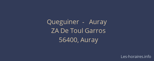 Queguiner  -   Auray
