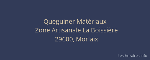 Queguiner Mat&eacute;riaux