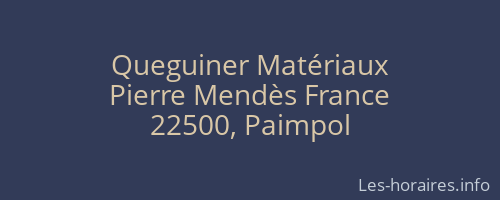 Queguiner Matériaux