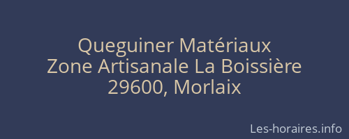 Queguiner Matériaux