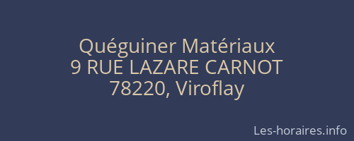 Quéguiner Matériaux