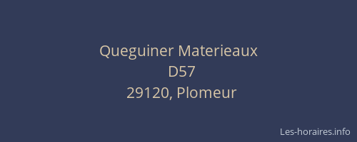 Queguiner Materieaux