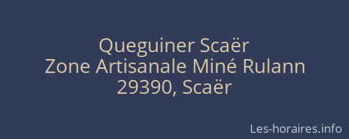 Queguiner Scaër