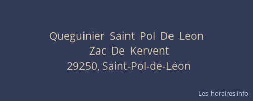 Queguinier  Saint  Pol  De  Leon