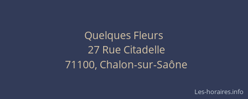 Quelques Fleurs