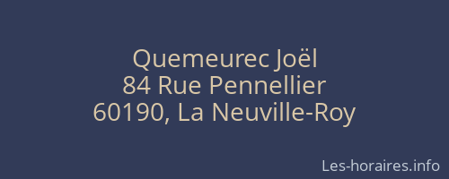 Quemeurec Joël