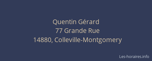 Quentin G&eacute;rard