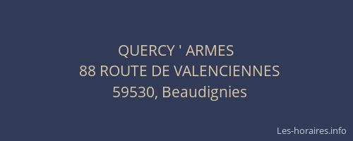QUERCY ' ARMES