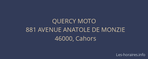 QUERCY MOTO