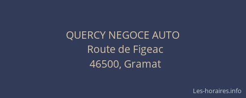QUERCY NEGOCE AUTO