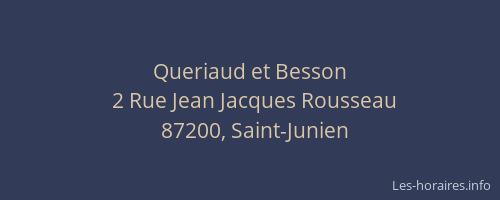 Queriaud et Besson