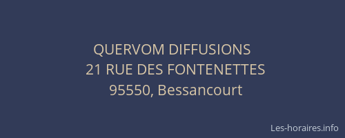 QUERVOM DIFFUSIONS