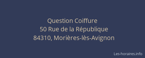 Question Coiffure