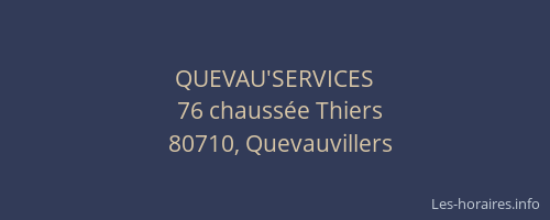 QUEVAU'SERVICES