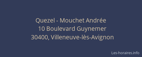 Quezel - Mouchet Andr&eacute;e