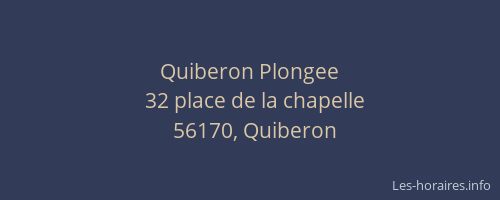 Quiberon Plongee