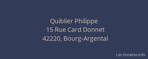 Quiblier Philippe