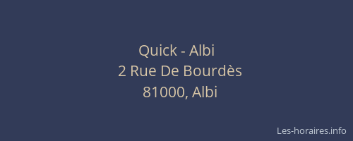 Quick - Albi