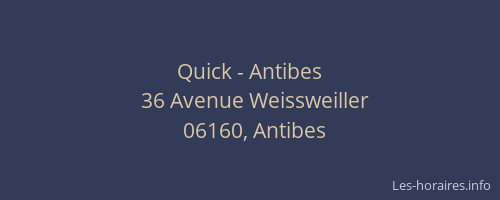 Quick - Antibes