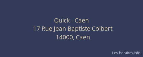 Quick - Caen