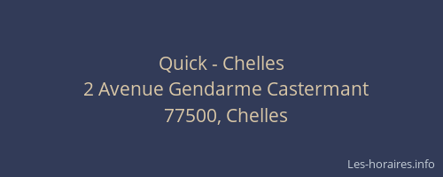 Quick - Chelles