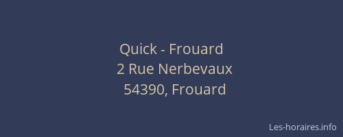 Quick - Frouard