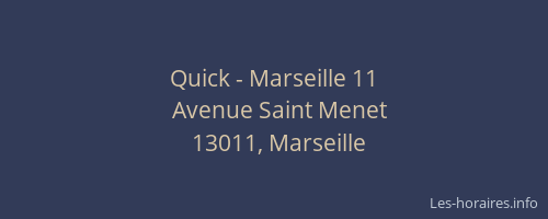Quick - Marseille 11
