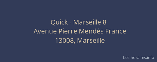 Quick - Marseille 8