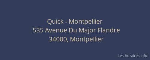 Quick - Montpellier